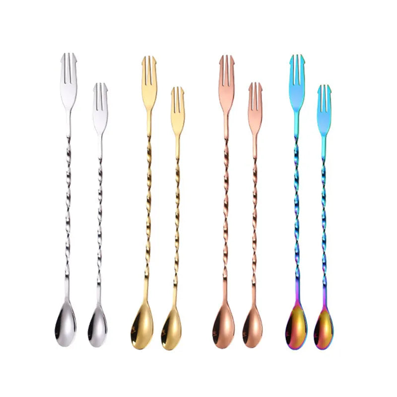 TwistMaster: Spiral Long Handled Cocktail Stirrer