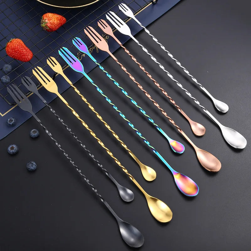 TwistMaster: Spiral Long Handled Cocktail Stirrer