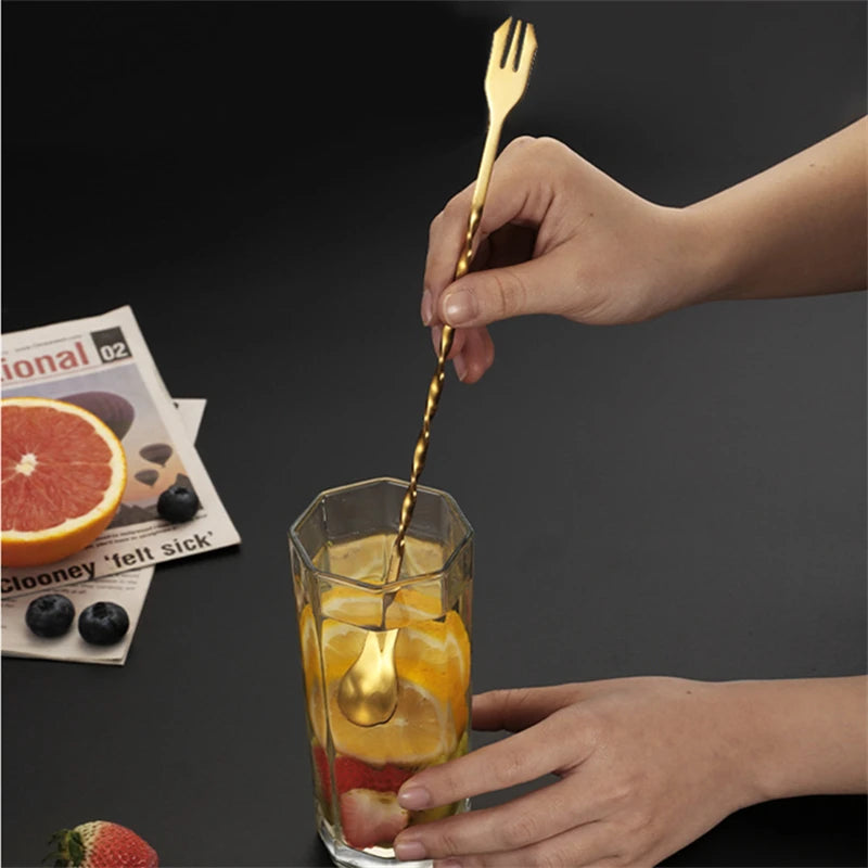 TwistMaster: Spiral Long Handled Cocktail Stirrer